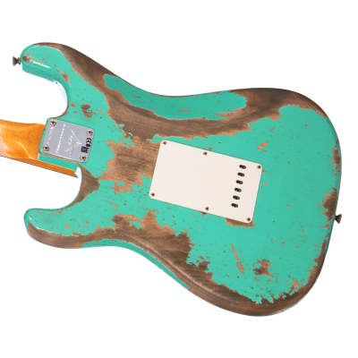 Fender Custom Shop LTD Dual Mag II 1960 Stratocaster Super Heavy Relic - Aged Seafoam Green - Limited Edition Electric Guitar - NEW! image 4