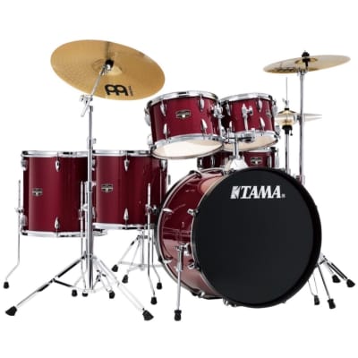 Tama IE62C Imperialstar Drum Kit, 6-Piece (with Meinl Cymbals), Candy Apple Mist image 1