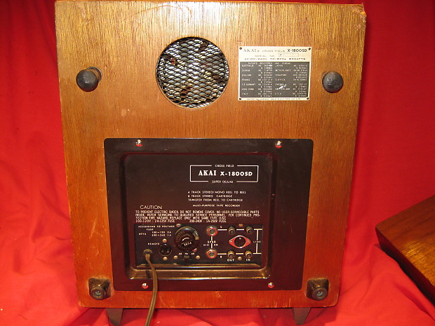 Vintage Akai X-1800SD Reel to Reel Tape Recorder w/8 track - SERVICED!