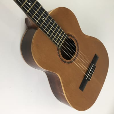 HSC Rare Vintage Giannini Trovador 1987 Lacquer Acoustic Folk Classical Guitar 3/4 Size + Foot Stool image 14