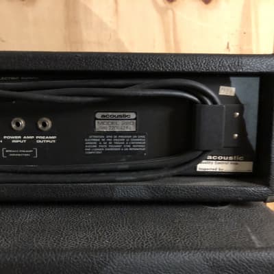 Acoustic 220 Head with 402 Cabinet 1979 - Supposed to be SIGNED BY JACO PASTORIUS image 9