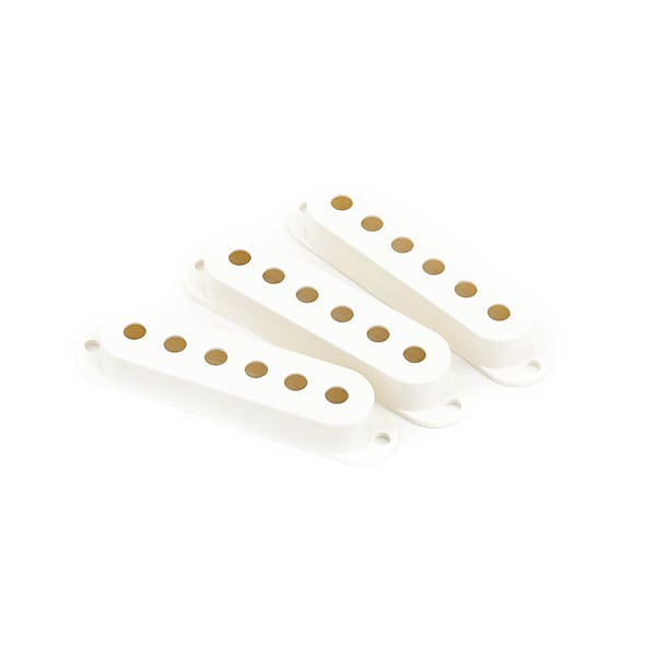 Fender 0056251049 Pickup Covers Set for Stratocaster Guitar, Parchment image 1