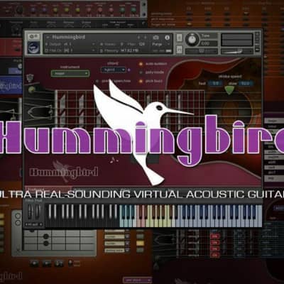 New Prominy Hummingbird SC5 Acoustic Guitar Virtual Instrument MAC/PC VST AU AAX Software - (Download/Activation Card) image 2