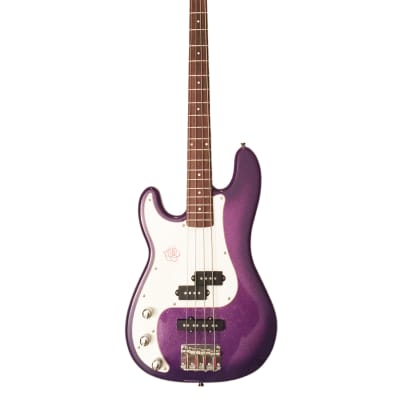 Lefty SX "Rock N Rose" Precision Bass Special Left-Handed Purple Glitter. Great Condition !... image 1