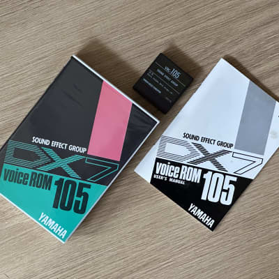 Yamaha DX7 Voice ROM Data Cartridge // VRC-105 Sound Effect Group // Boxed + Booklet