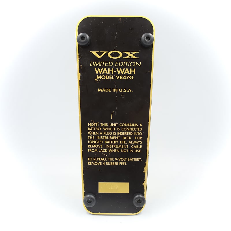 Vox V847G Wah Limited Edition Wah-Wah Made in U.S.A. Guitar