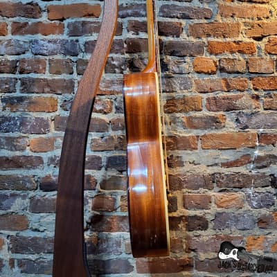 Julio Guiletti Italian Rubber Bridge Guitar w/ GB (1960s - Natural Finish - Baritone Tuning) image 4