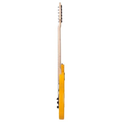 Glarry GST Style Beginner Electric Guitar Kit with Black Pickguard Orange image 3