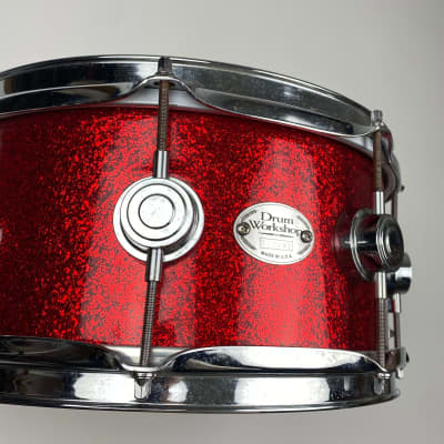 DW Workshop Series Snare Drum 2002 Red Sparkle 5.5"x12" image 6