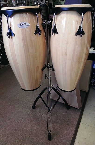 Mountain Rhythm Miami Natural Conga Set M1011B, Siam Oak, 10