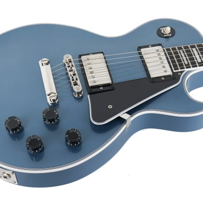 New Gibson Custom Shop Les Paul Custom W/ Ebony Fingerboard Pelham Blue Gloss image 6