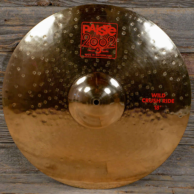 Paiste 18" 2002 Wild Crush Ride Cymbal 1980 - 2011 image 1