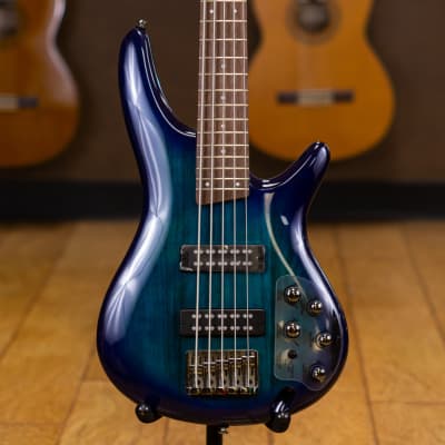Ibanez SR375E-SPB Soundgear 5-String Bass - Sapphire Blue for sale