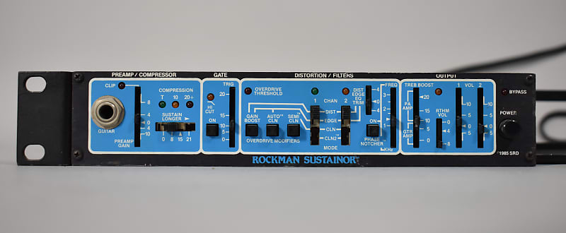 1985 Rockman Sustainor 100 Patent Pending Model Vintage Guitar Rack Mount  Effect Unit