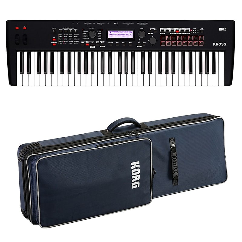 Korg Kross 2 61 Music Workstation - Matte Black CARRY BAG KIT | Reverb