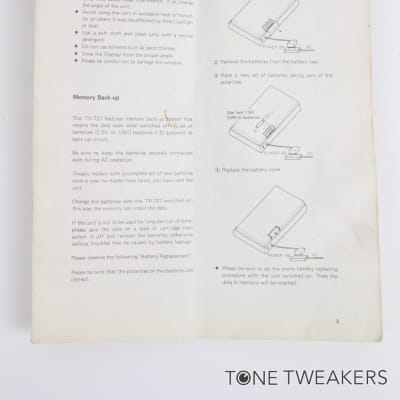 Roland TR-727 Owners Manual Instruction Book in bad shape VINTAGE SYNTH DEALER