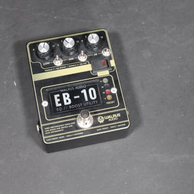 Walrus Audio EB-10 Preamp/EQ/Boost 2020 - Matte Black Guitar Pedal image 1