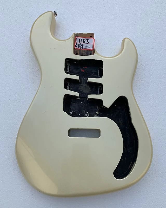 White Basswood Guitar Double Cutaway Body Project DIY | Reverb Canada