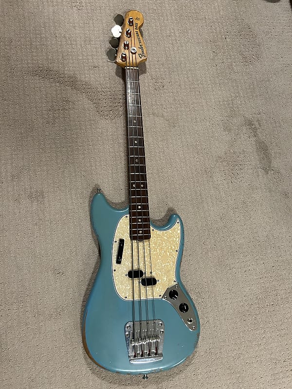 Fender Mustang Bass 1973 Neck with JMJ body | Reverb