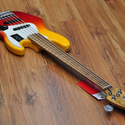 Fender Player Plus Active Jazz Bass V Tequila Sunrise image 14