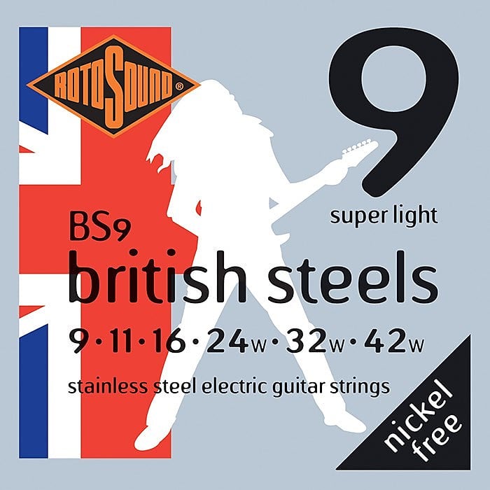 Rotosound BS9 British Steels Electric, Light, 9-42 image 1
