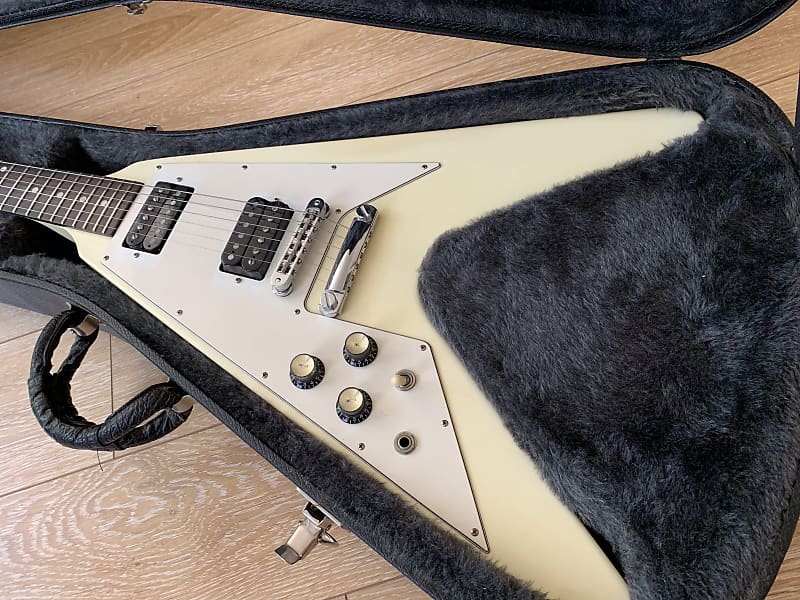 2005 Gibson Flying V '67 Left Lefty White Ebony Fretboard
