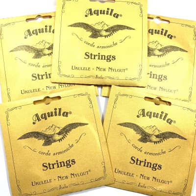 Aquila Ukulele Strings 3 Pack Soprano Regular Nylgut Made in Italy image 1