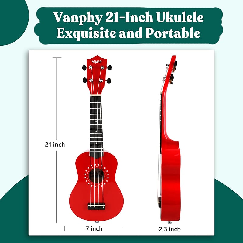 Kids Ukulele 21 inch Soprano Ukelele,Musical Instrument, Ukuleles Gifts for  Children Beginners with Bag Picks Strings (Light blue)