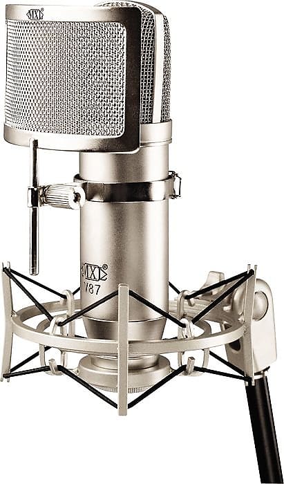 MXL V87 Low Noise Recording Studio Condenser Microphone with Pop Filter & Shock Mount image 1