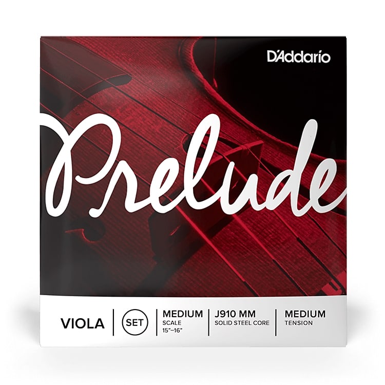 D'Addario J910 MM Prelude Viola String Set, Medium Scale, Medium Tension image 1
