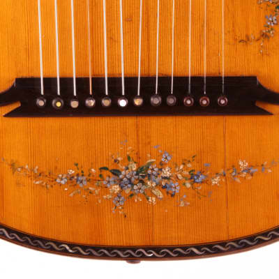 Albertus Blanchi harp guitar 1900 - masterbuilt romantic guitar - check video! image 3
