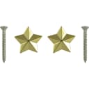 Strap locks - Grover, 5-pointed Star style, Color: Gold
