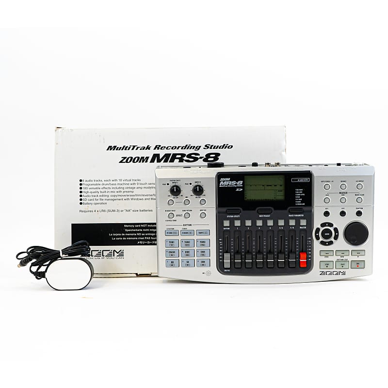 Zoom MRS-8 - Portable 8-Track Digital Recorder with Box and Power Supply