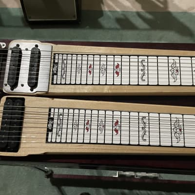 Hudson Double Neck Pedal Steel 8 str. each neck, open E and C6 Fender style and sound image 17