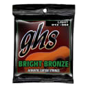 GHS Strings BB30L Bright Bronze Light Acoustic Guitar Strings (12-54)