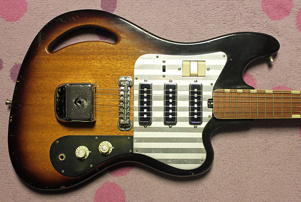 Teisco TG-64 1964 Sunburst Guitar | Reverb