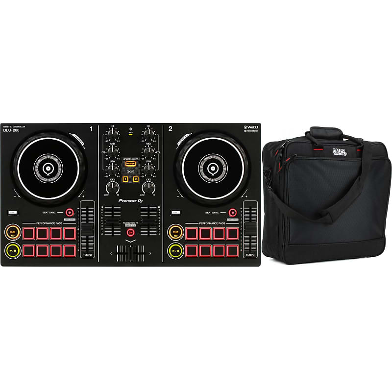 Pioneer DJ DDJ-200 2-deck Rekordbox DJ Controller Gig Bag Pioneer DJ DDJ-200 2-deck Rekordbox DJ Controller Gig Bag