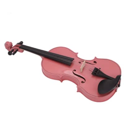 OEM 4/4 Beginners Student Pink Violin Fiddle With Case & Bow 2023 image 5