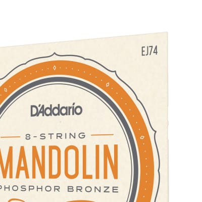 D'Addario EJ74 Mandolin Strings, Phosphor Bronze, Medium, 11-40 image 3