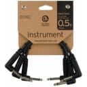 Planet Waves PW-CGTP-305 6-inch Classic 1/4" Patch Cable Right Angle 3-Pack