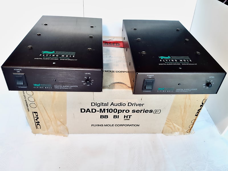 Flying Mole DAD-M100PRO HT Digital Power Amplifier - 240v (a pair) Around  2010 - Black | Reverb