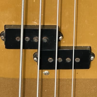 Fender Precision Bass  1957 - rare Gold Top Gold Refin early Raised "A" Polepiece P Bass on a budget ! image 10