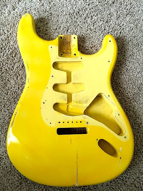 Yellow stratocaster body new arrivals