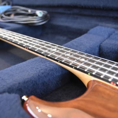 Alembic Series I 1 4 string bass guitar LED's + Original Hard case & DS-5 power image 12