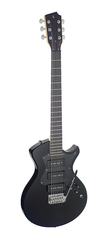 Stagg SVY NASH BK Electric guitar, Silveray series, Nash model, with solid alder image 1