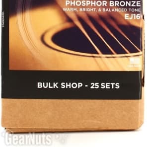 D'Addario EJ16 Phosphor Bronze Acoustic Guitar Strings - .012-.053 Light (25-pack) image 2