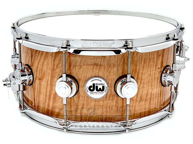 DW Collectors Maple/Purple Core Snare Drum 14x6.5 Natural Super