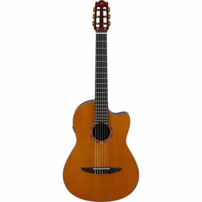 Yamaha NCX3C Cedar Top Classical Nylon String Acoustic Electric Guitar - Natural image 2