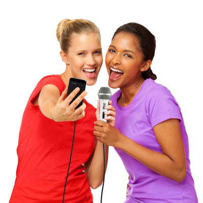 iRig Voice Handeld Portable Karaoke Microphone for Smartphones Tablets in White image 2