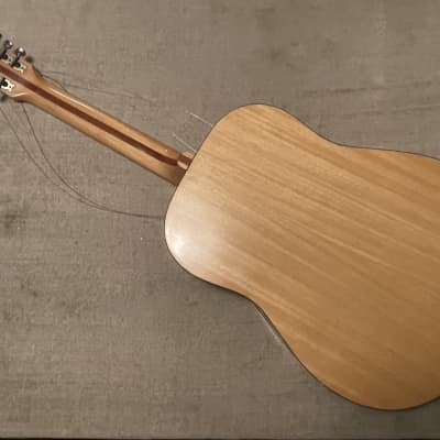 1970’s Decca 12 String Acoustic Guitar Natural Blonde Cool Headstock Overlay w Matching Pickguard MIJ Japan TLC image 11